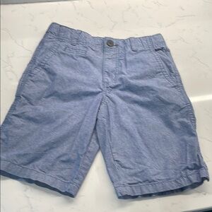 Cherokee Blue Flat Front Shorts Lightweight Cotton